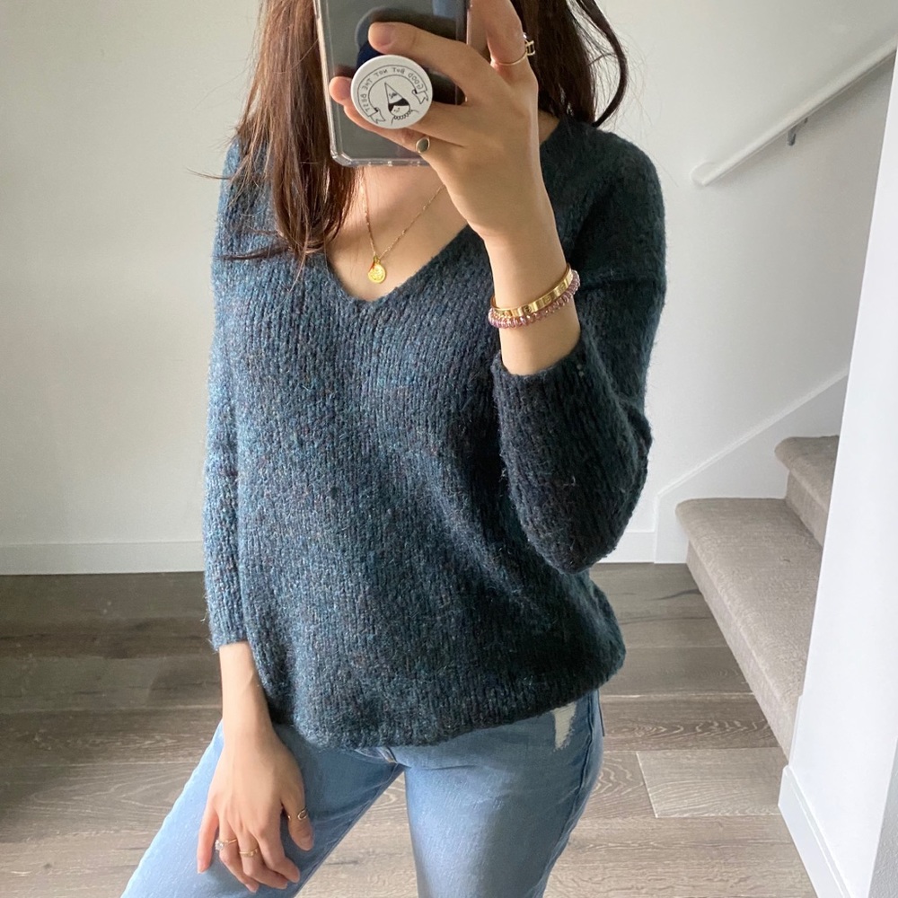 Madewell Wool Sweater Deep Green XS